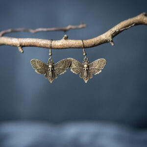 Moth Midnight Earrings - Luna Collection