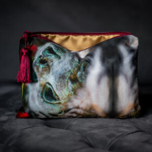 Stone Mask Velvet Clutch - Ancient Garden Collection