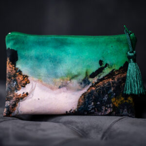 The Tide Clutch - Coastal Drama in Velvet