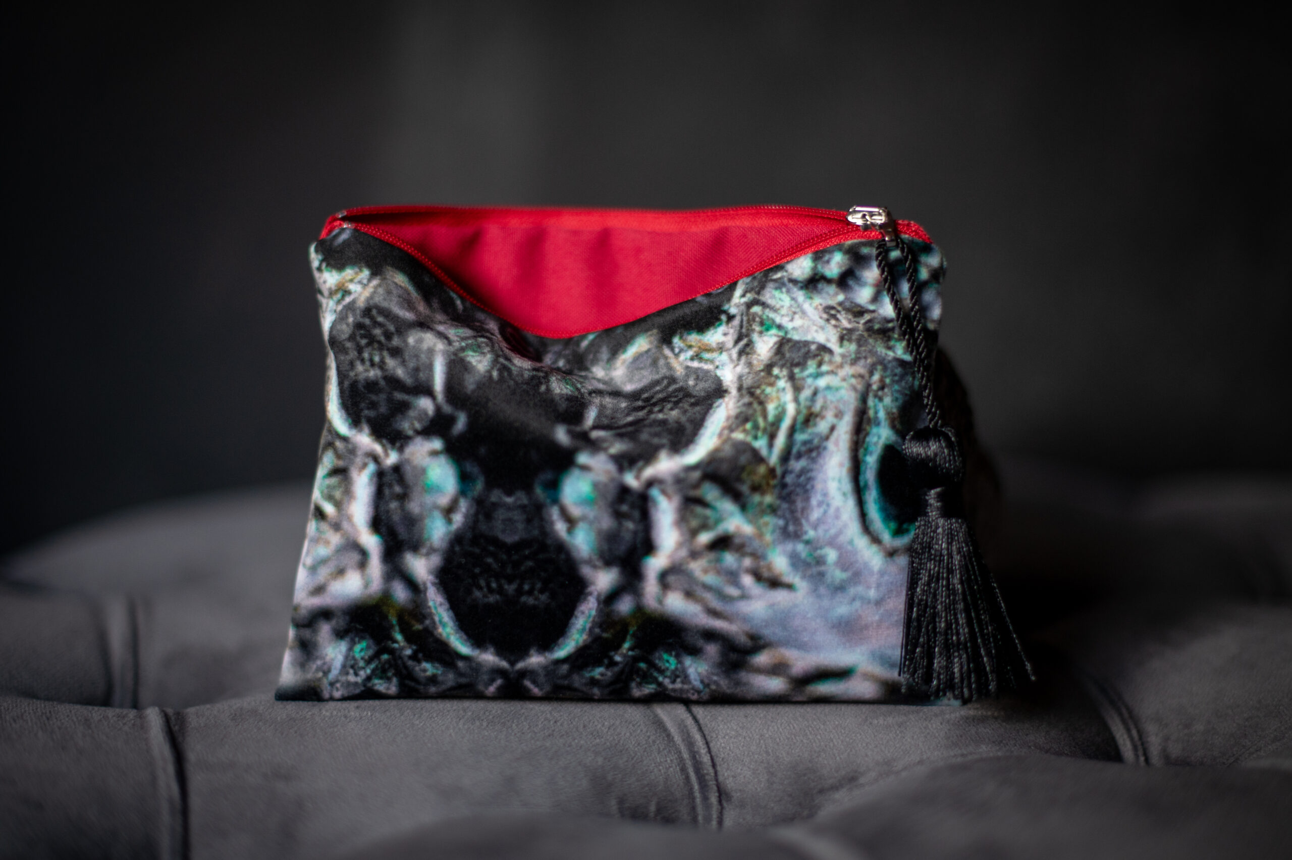 Stone Mask Velvet Clutch - Ancient Garden Collection 2/6 - Image 2