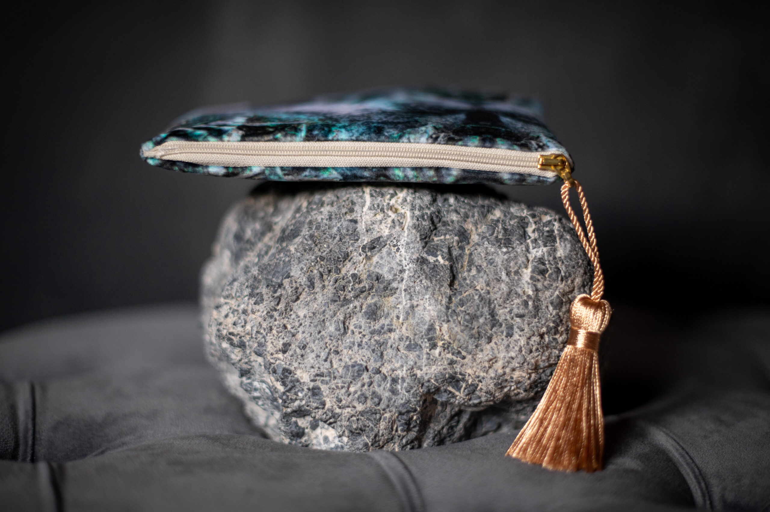 Stone Mask Velvet Clutch - Ancient Garden Collection 6/6 - Image 4