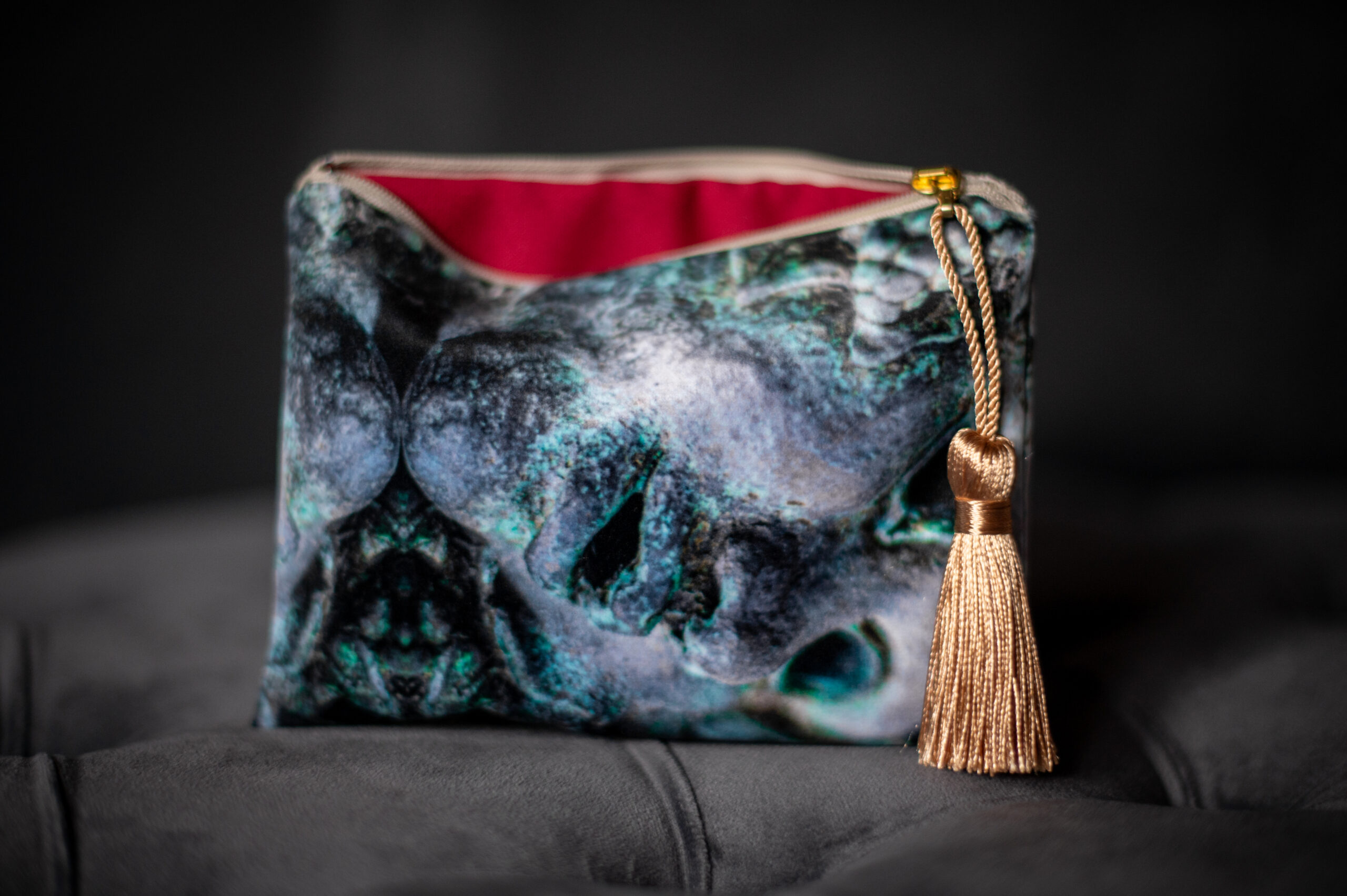 Stone Mask Velvet Clutch - Ancient Garden Collection 6/6 - Image 2