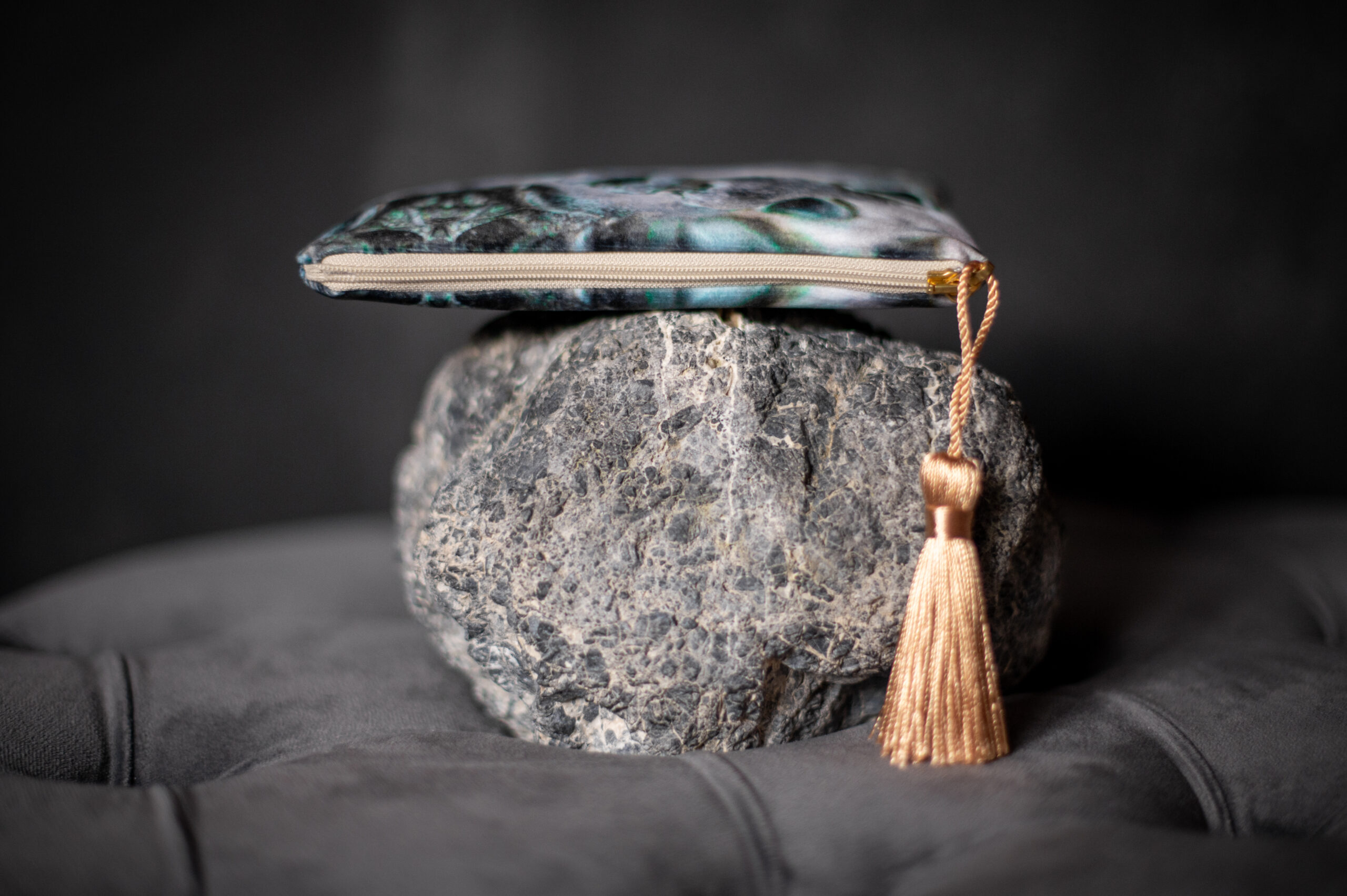 Stone Mask Velvet Clutch - Ancient Garden Collection 5/6 - Image 4
