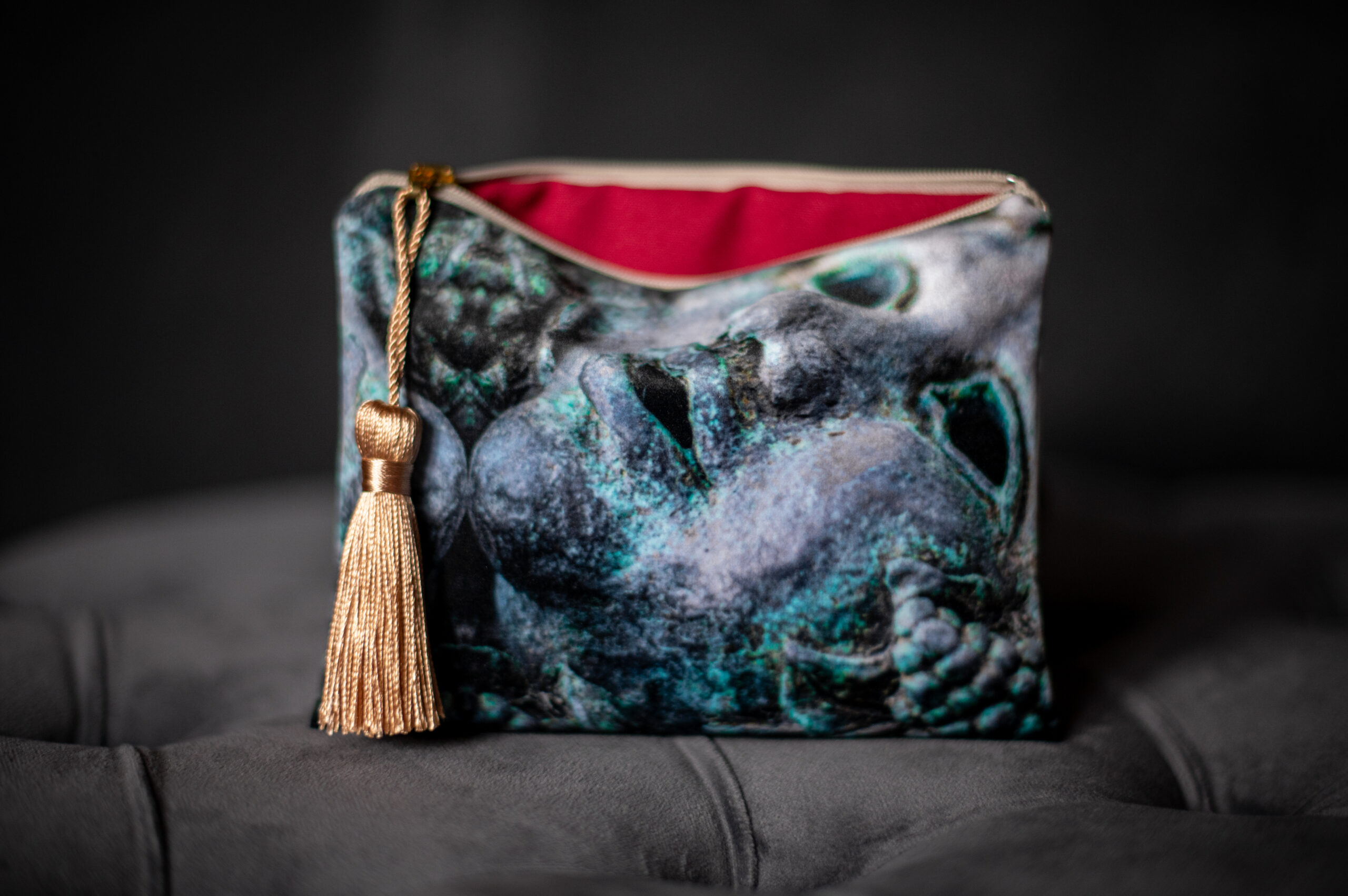 Stone Mask Velvet Clutch - Ancient Garden Collection 5/6 - Image 2