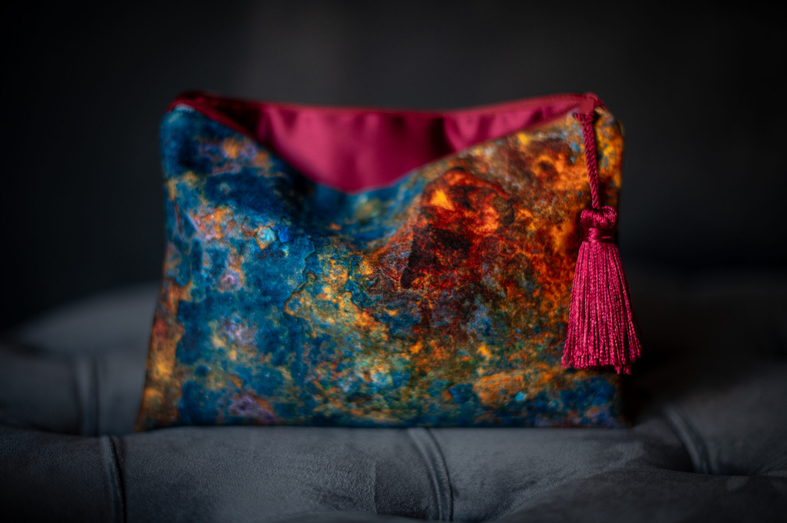 The Alchemist’s Patina - Chenille Clutch Bag