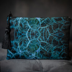 The Veins of Arran - Moss Chenille Clutch