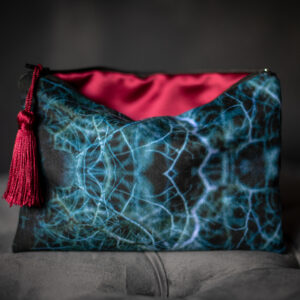 The Veins of Arran - Moss Chenille Clutch